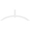 Ekena Millwork Archdale Architectural Grade PVC Gable Bracket, 72"W x 27"H x 2"D x 4"F, 9/12 Pitch GBP072X27X0204ARC00 - alternate 4